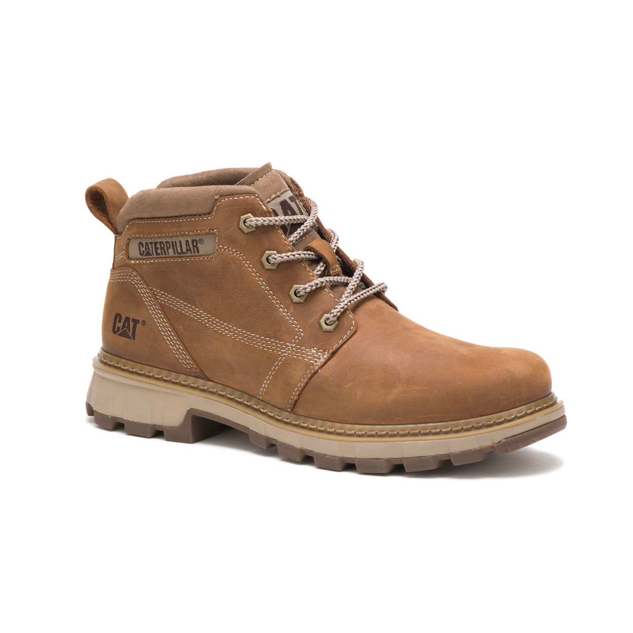 Caterpillar Boots Online - Caterpillar Gold Rush Mens Chukka Boots Dark Beige (102489-EJL)